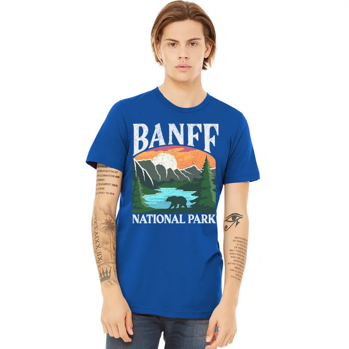 Banff National Park Lake Louise Rocky Mountains Canada Gift Premium T-Shirt