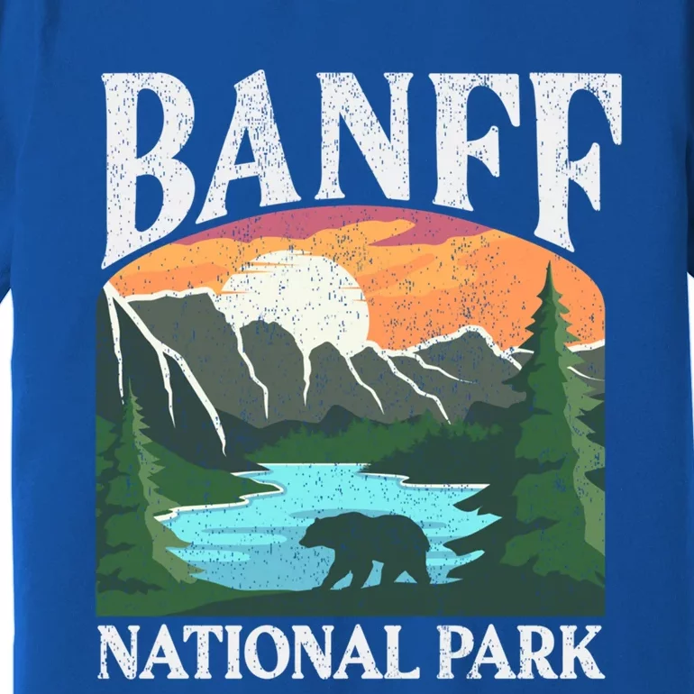 Banff National Park Lake Louise Rocky Mountains Canada Gift Premium T-Shirt