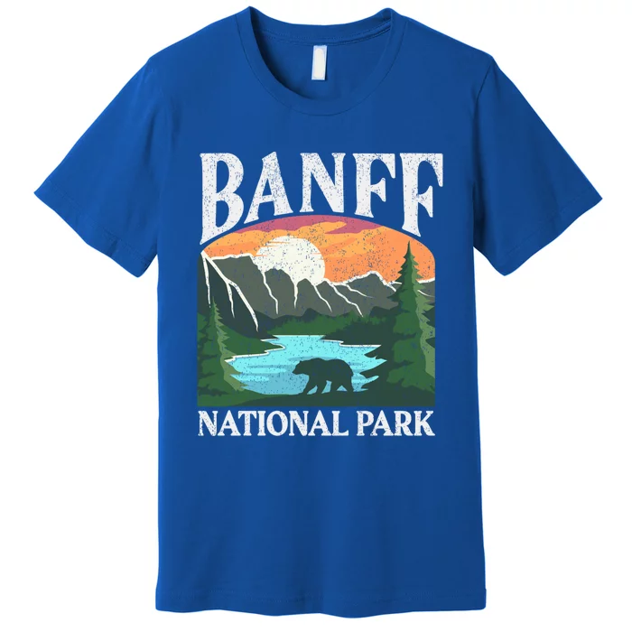 Banff National Park Lake Louise Rocky Mountains Canada Gift Premium T-Shirt