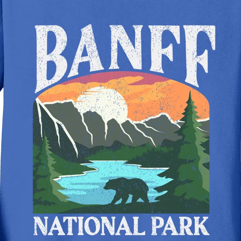 Banff National Park Lake Louise Rocky Mountains Canada Gift Kids Long Sleeve Shirt