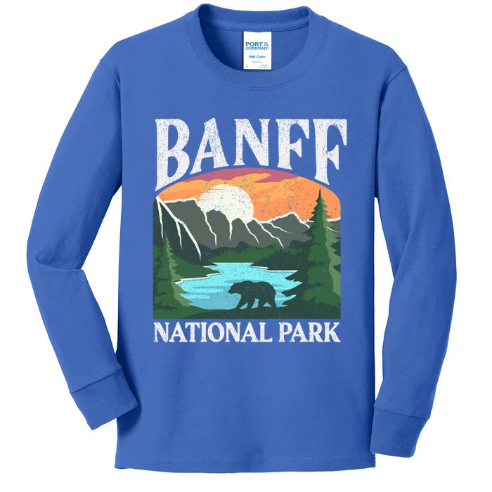 Banff National Park Lake Louise Rocky Mountains Canada Gift Kids Long Sleeve Shirt