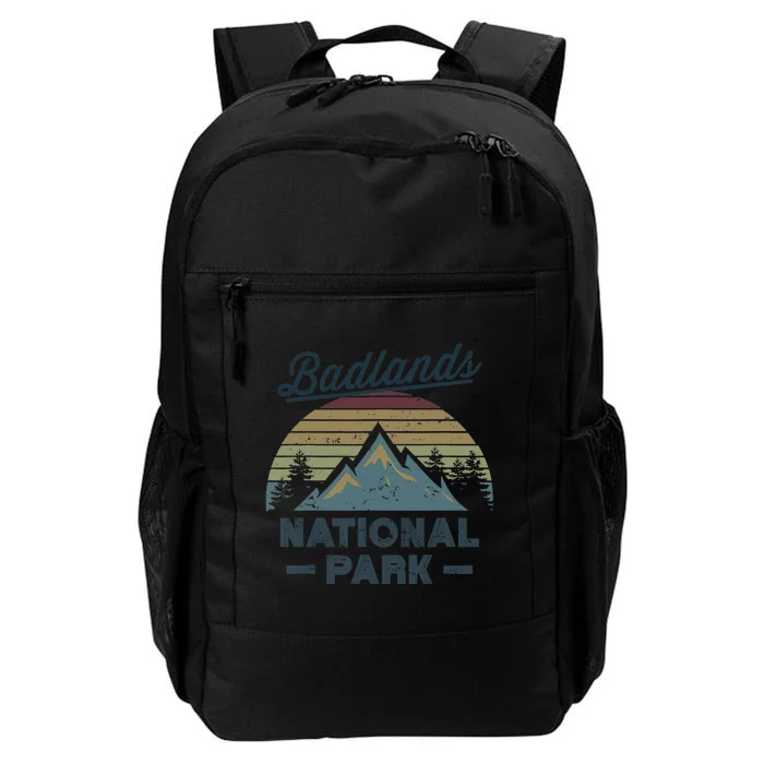 BADLANDS NATIONAL PARK SD Vintage Sunset Love Hiking Camping Daily Commute Backpack