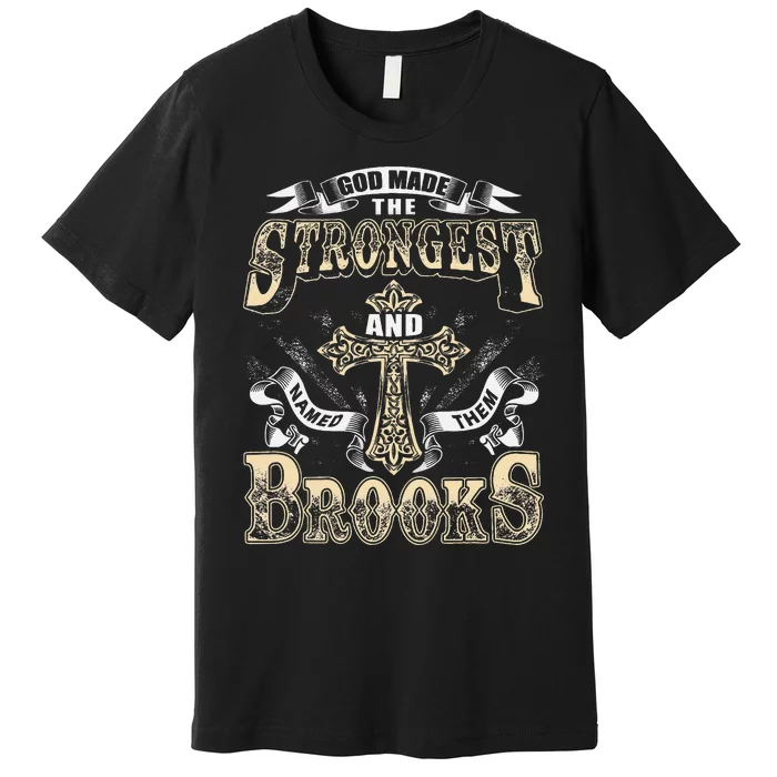 Brooks Name Personalized Brooks Last Name Premium T-Shirt