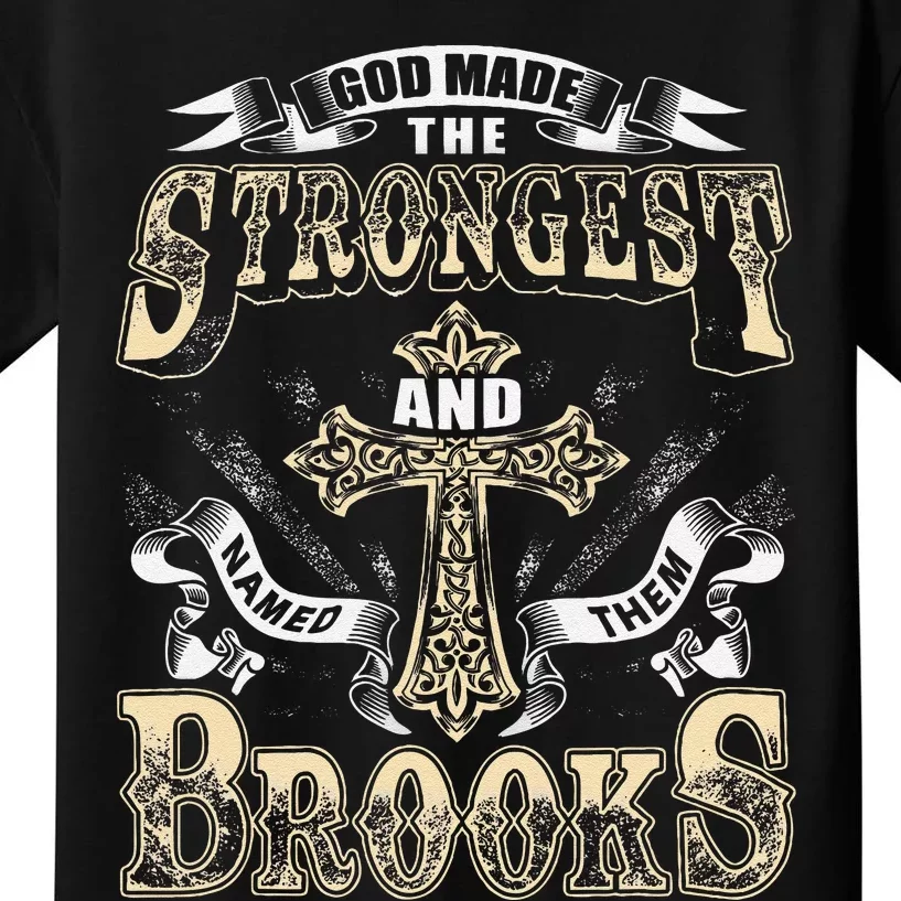 Brooks Name Personalized Brooks Last Name Kids T-Shirt