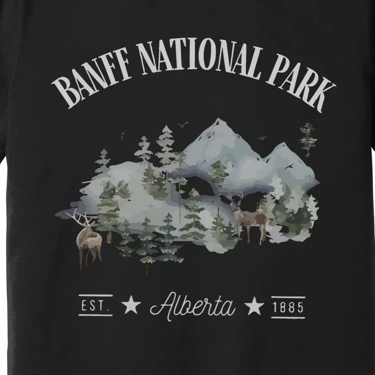 Banff National Park Alberta Rocky Mountain Canada Premium T-Shirt