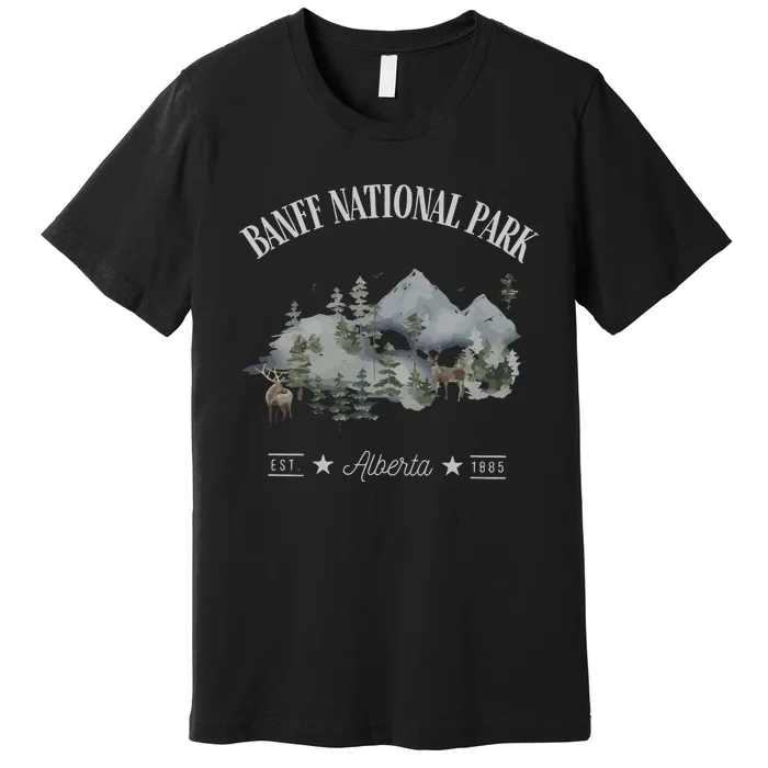 Banff National Park Alberta Rocky Mountain Canada Premium T-Shirt