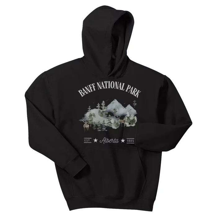 Banff National Park Alberta Rocky Mountain Canada Kids Hoodie