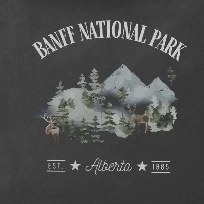 Banff National Park Alberta Rocky Mountain Canada Zip Tote Bag