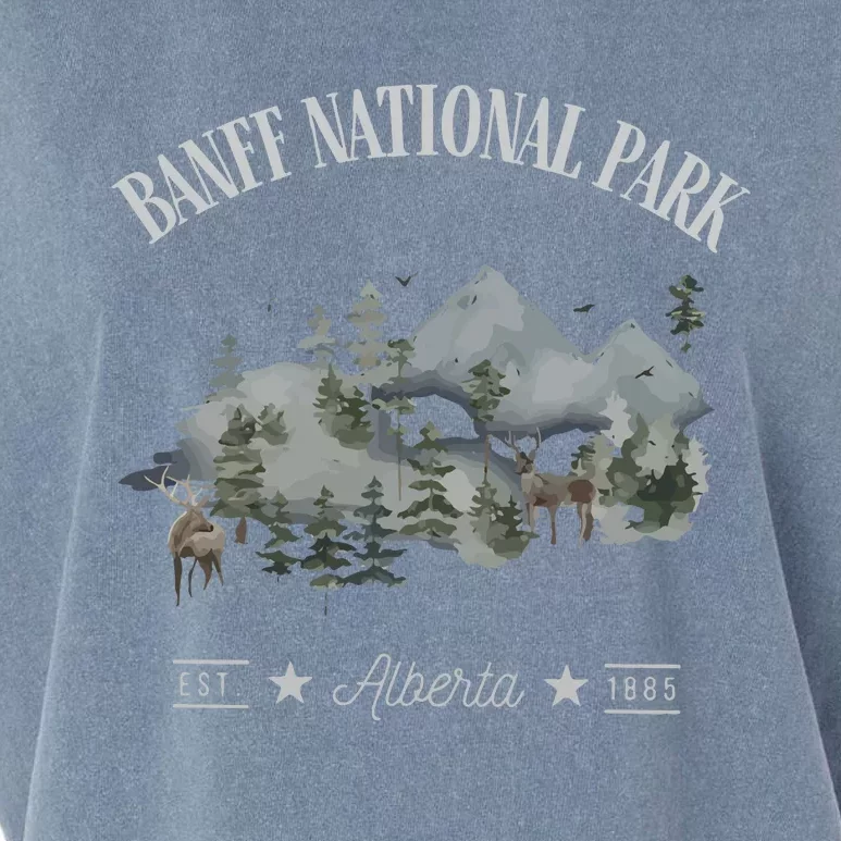 Banff National Park Alberta Rocky Mountain Canada Garment-Dyed Women's Muscle Tee