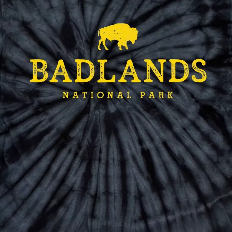 Badlands National Park Bison South Dakota Buffalo Souvenir Tie-Dye T-Shirt