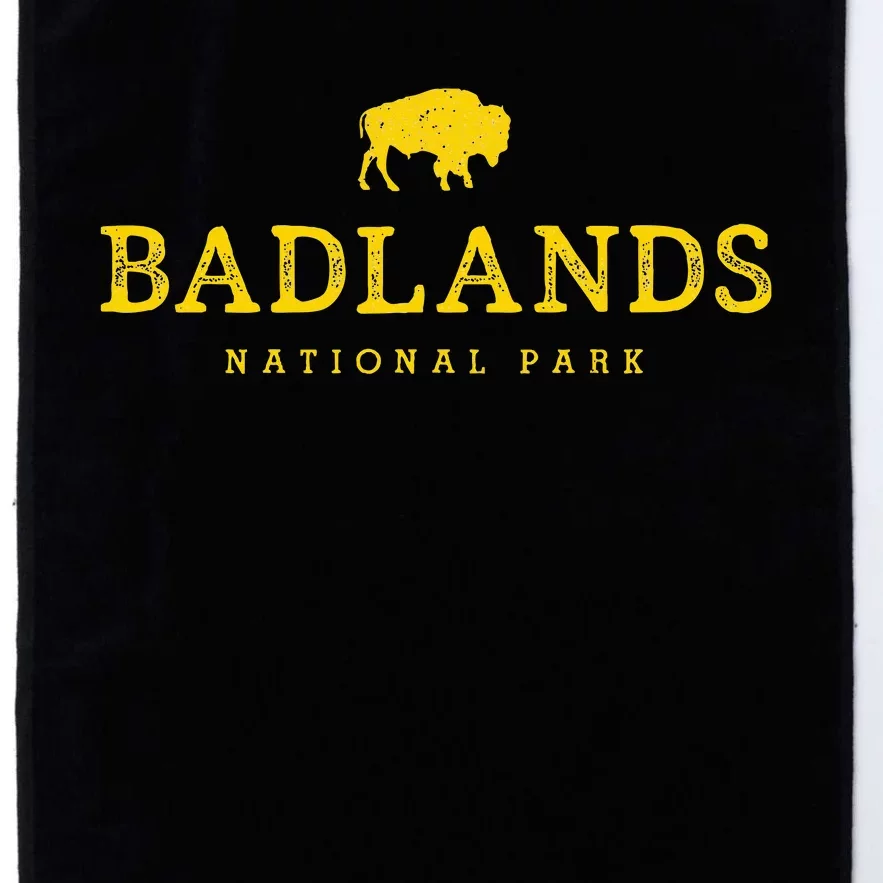 Badlands National Park Bison South Dakota Buffalo Souvenir Platinum Collection Golf Towel