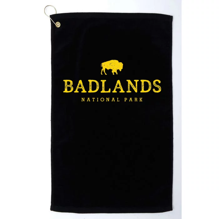 Badlands National Park Bison South Dakota Buffalo Souvenir Platinum Collection Golf Towel