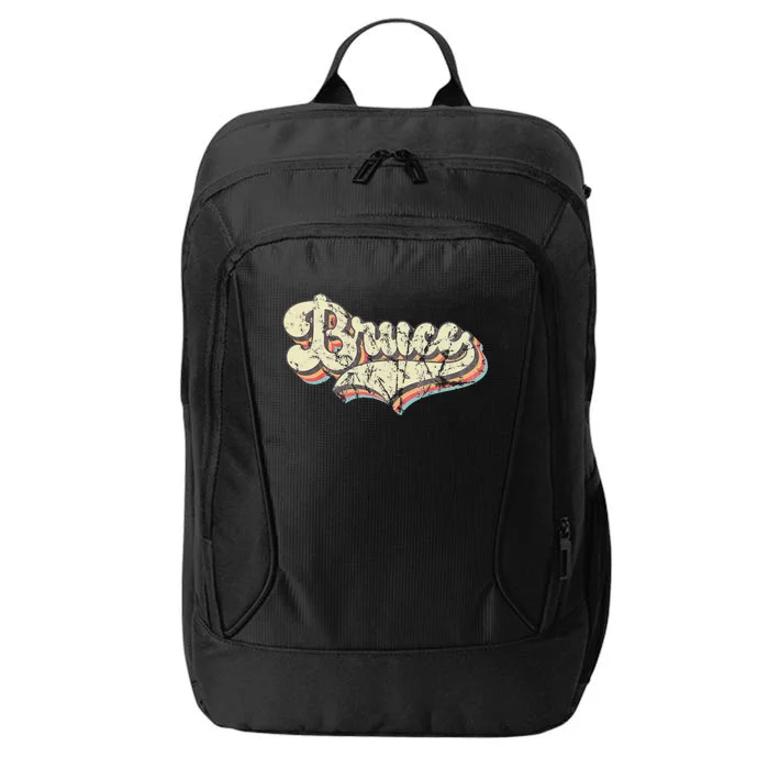 Bruce Name Personalized City Backpack