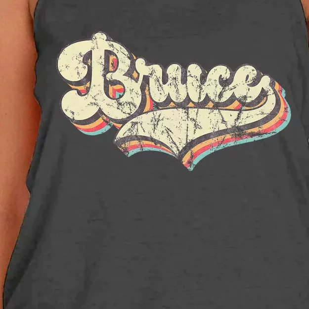 Bruce Name Personalized Women's Knotted Racerback Tank