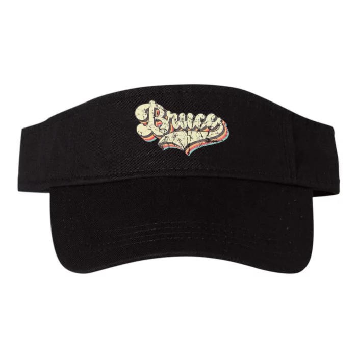 Bruce Name Personalized Valucap Bio-Washed Visor