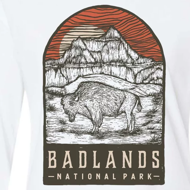 Badlands National Park Womens Cotton Relaxed Long Sleeve T-Shirt