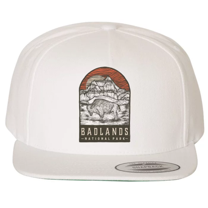 Badlands National Park Wool Snapback Cap