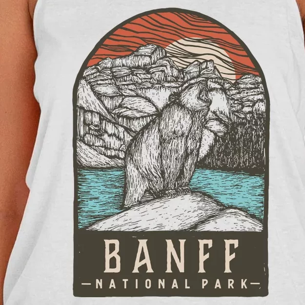 Banff National Park Women's Knotted Racerback Tank