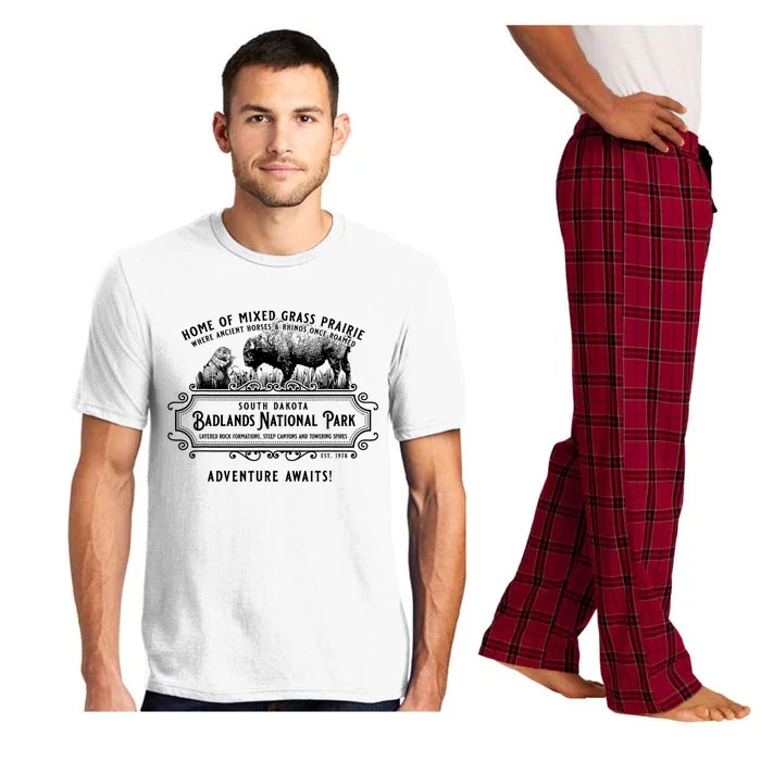 Badlands National Park South Dakota Bison Prairie Dog Pajama Set