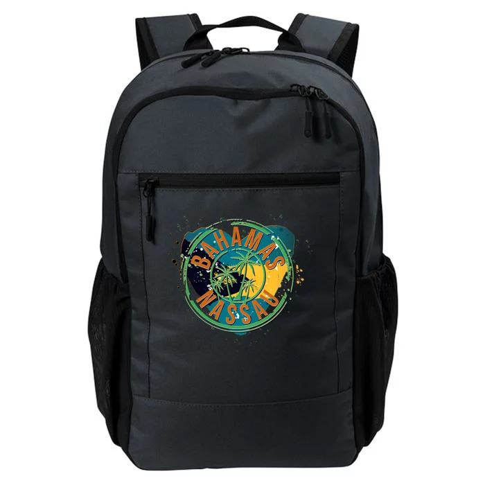 Bahamas Nassau Paint Stamp Emblem Daily Commute Backpack