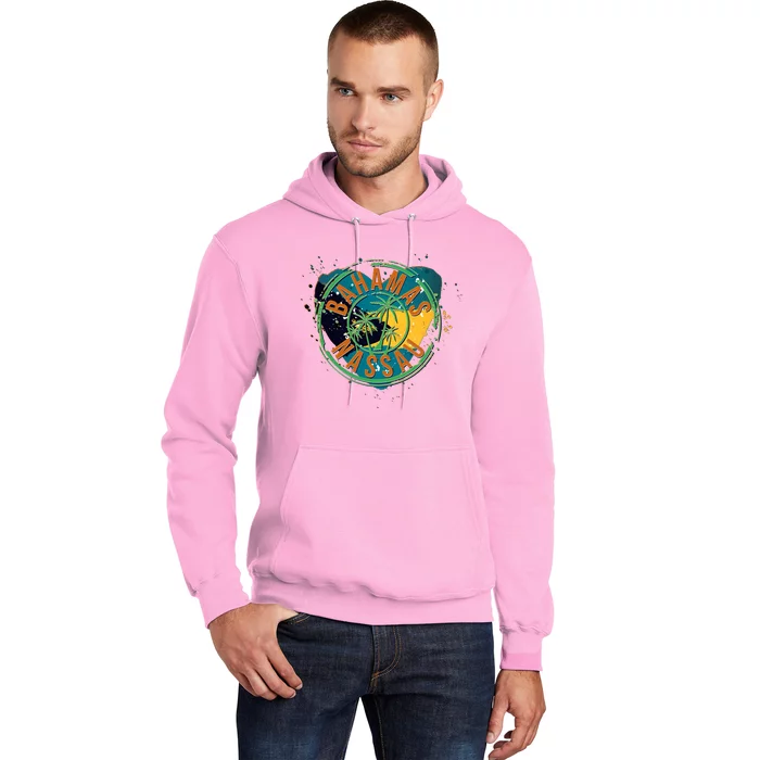 Bahamas Nassau Paint Stamp Emblem Hoodie