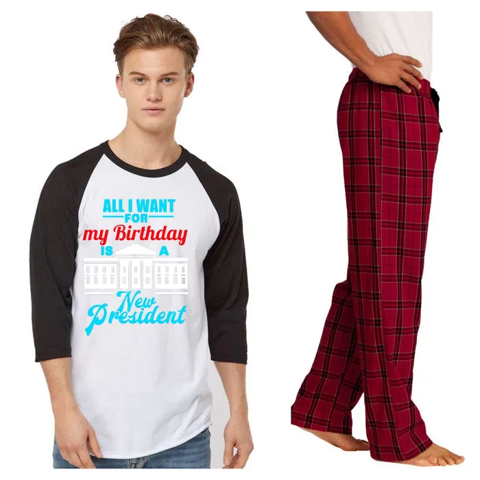 Birthday New President Election Raglan Sleeve Pajama Set