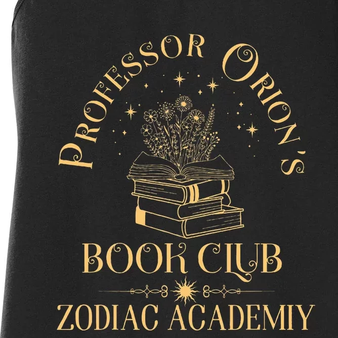 Book Nerd Professor OrionS Book Club Zodiac Academy Women's Racerback Tank