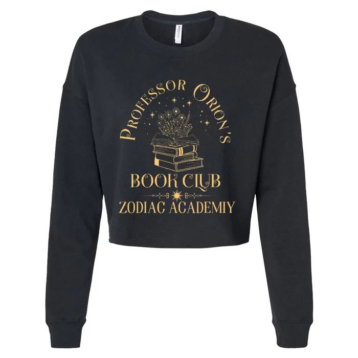 Book Nerd Professor OrionS Book Club Zodiac Academy Cropped Pullover Crew