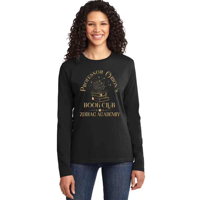 Book Nerd Professor OrionS Book Club Zodiac Academy Ladies Long Sleeve Shirt