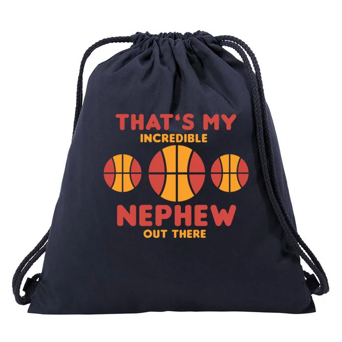 Basketball Nephew Quote For Aunt Uncle Gift Drawstring Bag