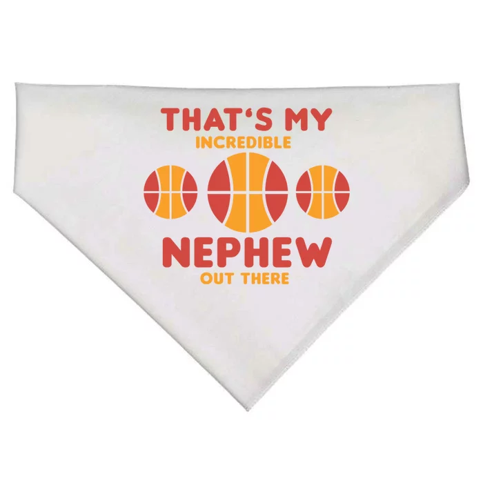 Basketball Nephew Quote For Aunt Uncle Gift USA-Made Doggie Bandana