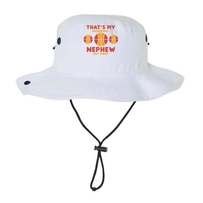 Basketball Nephew Quote For Aunt Uncle Gift Legacy Cool Fit Booney Bucket Hat