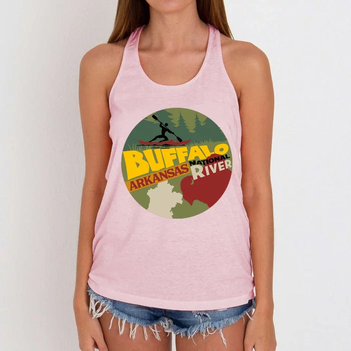 Buffalo National River Arkansas Women's Knotted Racerback Tank