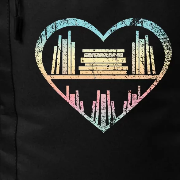 Book Nerd Reader Heart Librarian Gift Love Reading Daily Commute Backpack