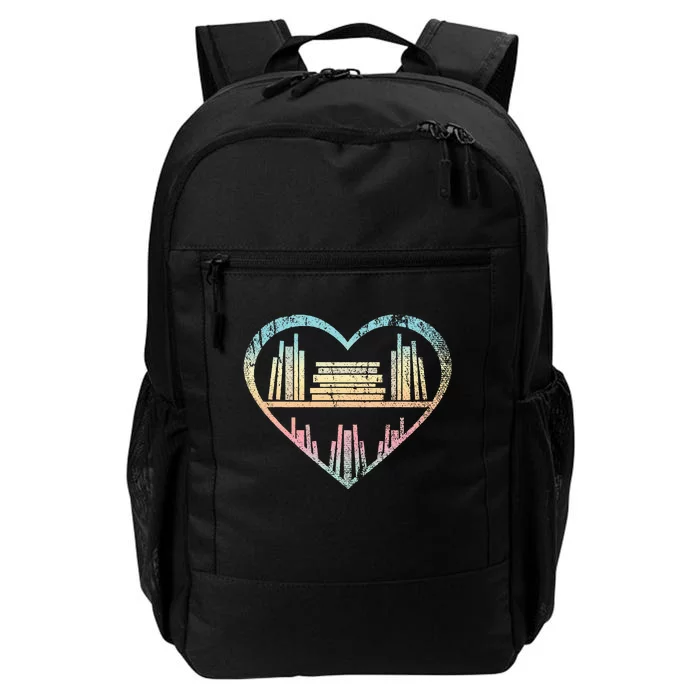 Book Nerd Reader Heart Librarian Gift Love Reading Daily Commute Backpack