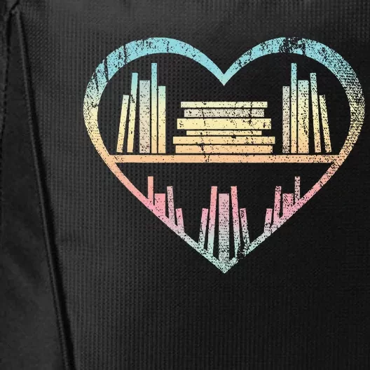 Book Nerd Reader Heart Librarian Gift Love Reading City Backpack