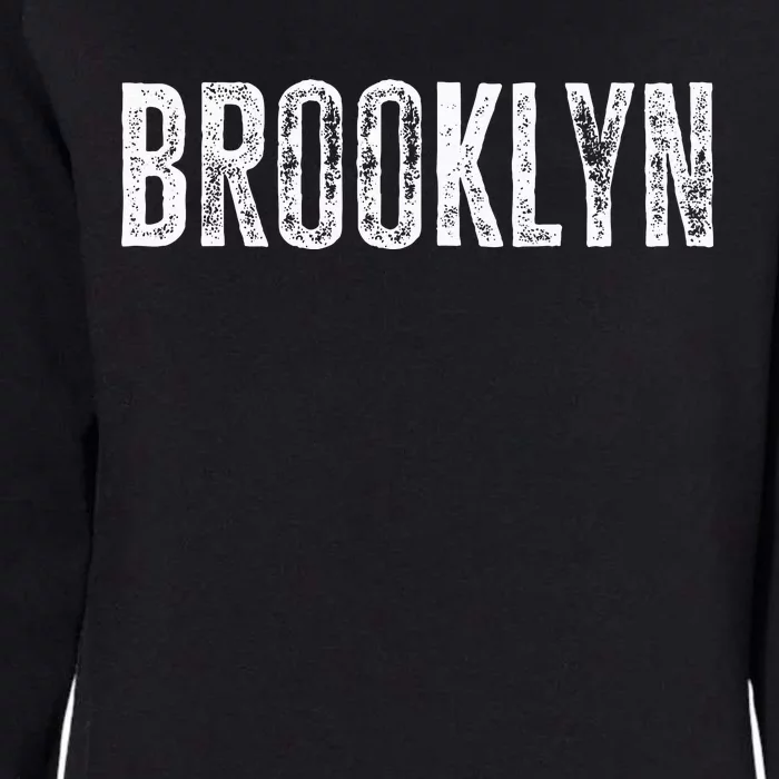 Brooklyn Ny Retro Text New York Love Brooklyn Bridge Womens California Wash Sweatshirt