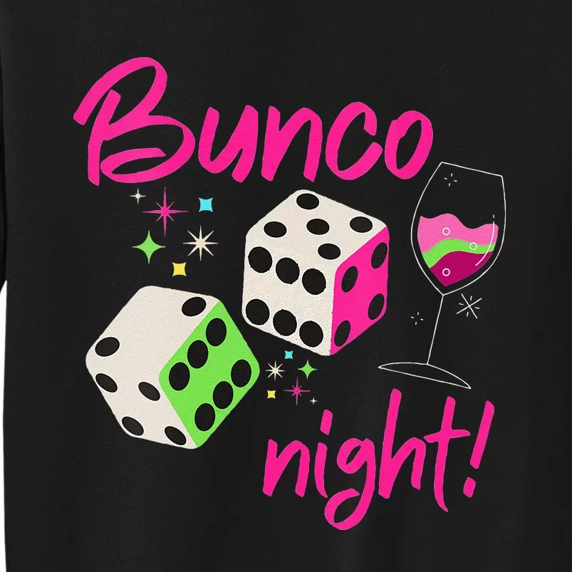 Bunco Night Retro Dice Wine Prize Tall Sweatshirt