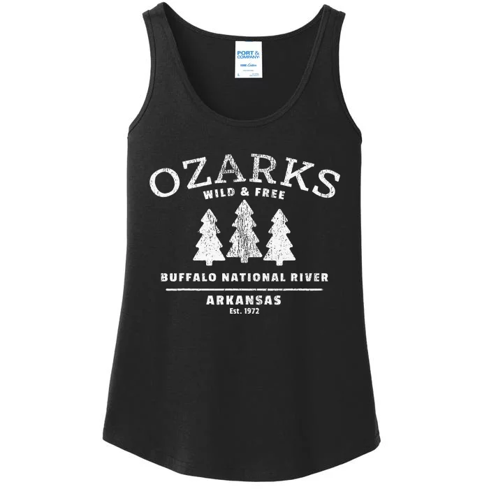 Buffalo National River Arkansas Ozark Mountains Ladies Essential Tank