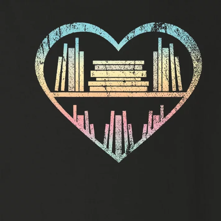 Book Nerd Reader Heart Librarian Gift Love Reading Toddler Long Sleeve Shirt