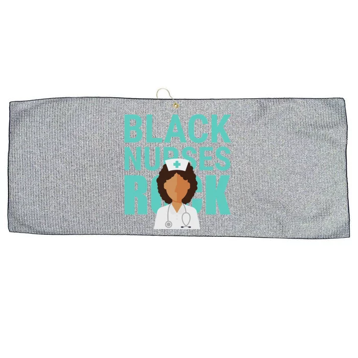 Black Nurses Rock Nursing Day Black People Large Microfiber Waffle Golf Towel