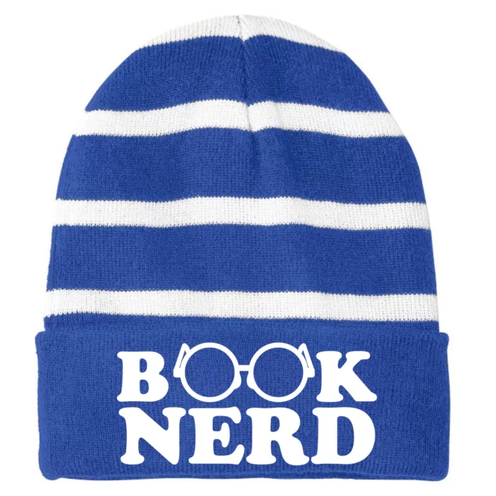 Book Nerd Reading Gift Striped Beanie with Solid Band