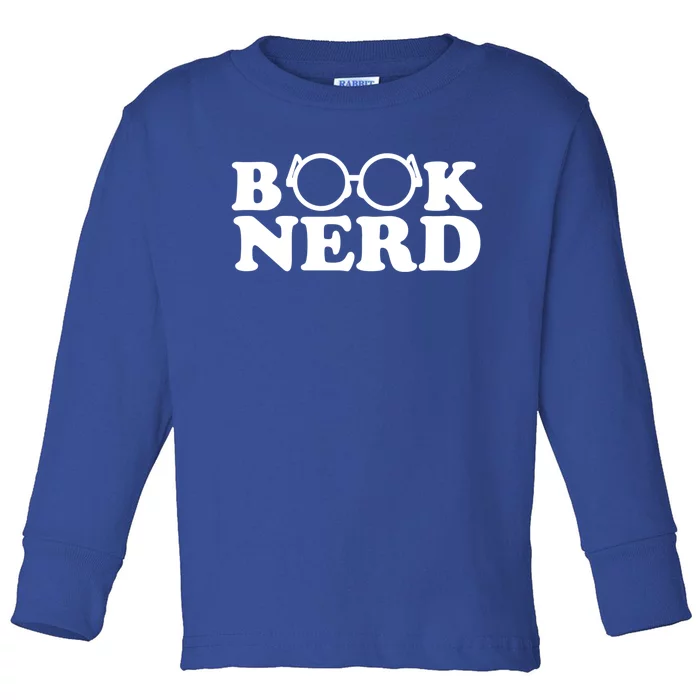 Book Nerd Reading Gift Toddler Long Sleeve Shirt