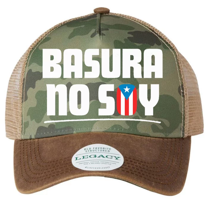 Basura No Soy Puerto Rico Flag Boricua Legacy Tie Dye Trucker Hat