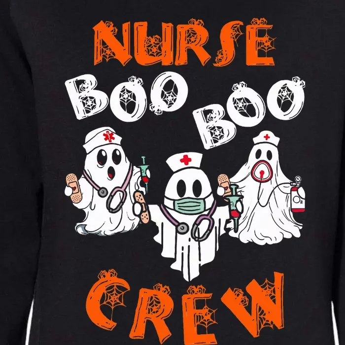 Boo Nurse Scrub Funny Ghost Halloween Costumes Womens California Wash Sweatshirt