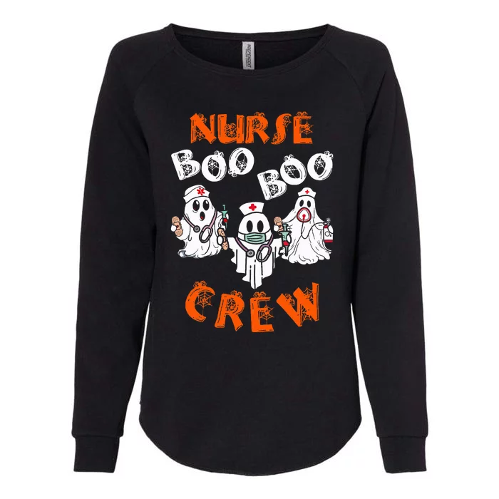 Boo Nurse Scrub Funny Ghost Halloween Costumes Womens California Wash Sweatshirt