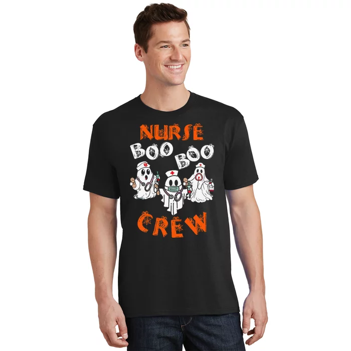 Boo Nurse Scrub Funny Ghost Halloween T-Shirt