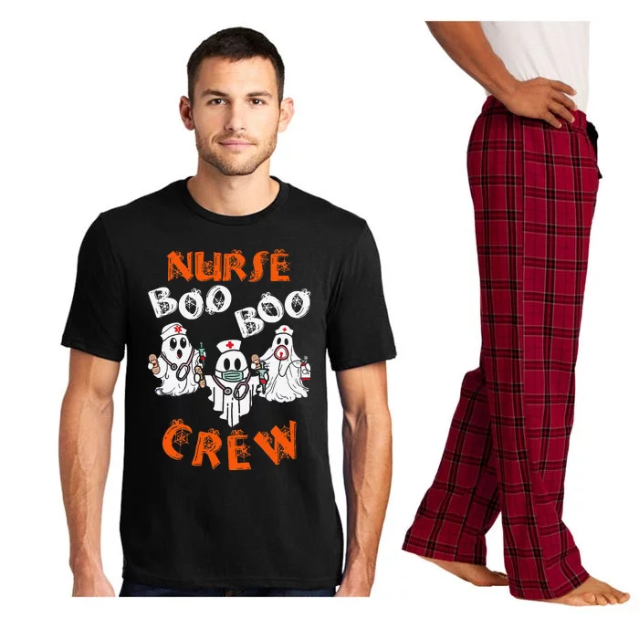 Boo Nurse Scrub Funny Ghost Halloween Pajama Set