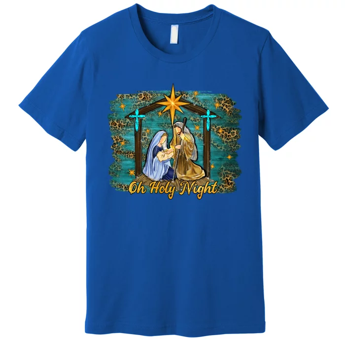 Beautiful Nativity Scene Jesus Christmas Graphic Gift Premium T-Shirt