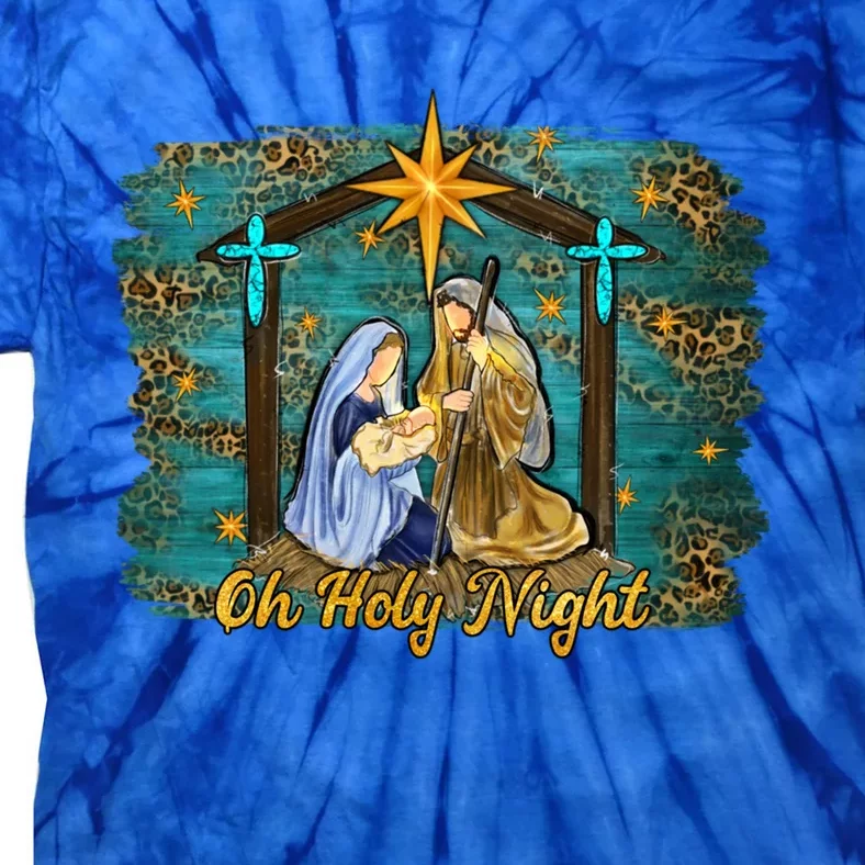 Beautiful Nativity Scene Jesus Christmas Graphic Gift Tie-Dye T-Shirt